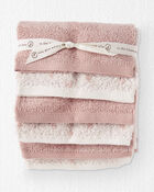 Baby Girl 6-Pack Organic Cotton Washcloths, image 2 of 4 slides