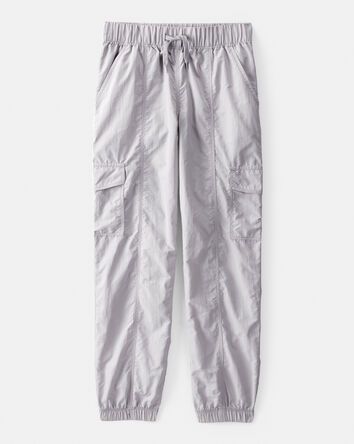 Girls Woven Joggers - Grey, 