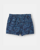 Baby Girl Floral Denim Shorts - Dark Wash, image 2 of 4 slides