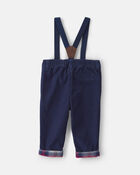B&eacute;b&eacute; gar&ccedil;on - Pantalon en velours c&ocirc;tel&eacute; &agrave; bretelles &ndash; Bleu, image 2 sur 3 diapositives