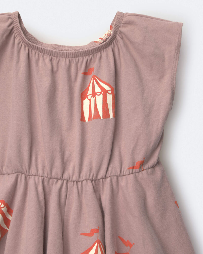 Toddler Girl Avenue Twirl&trade; Dress in Big Top Print - Mauve, image 4 of 6 slides