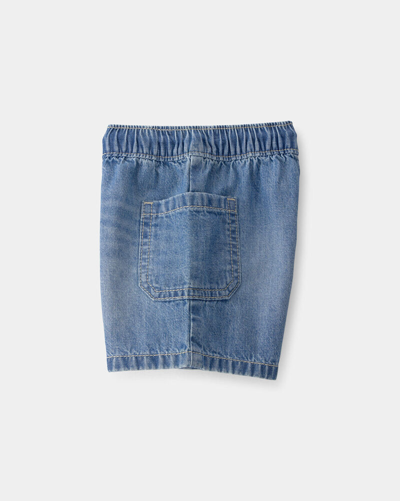 B&eacute;b&eacute; gar&ccedil;on - Shorts en Denim avec Cordon de serrage - Bleu, image 3 sur 4 diapositives