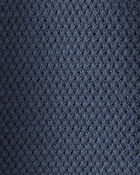 Baby Organic Cotton Crotchet Knit Polo, image 3 of 3 slides