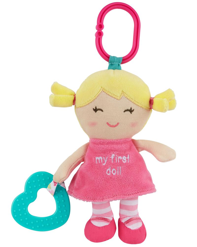 Baby Plush Doll Teething Toy, image 1 of 1 slides