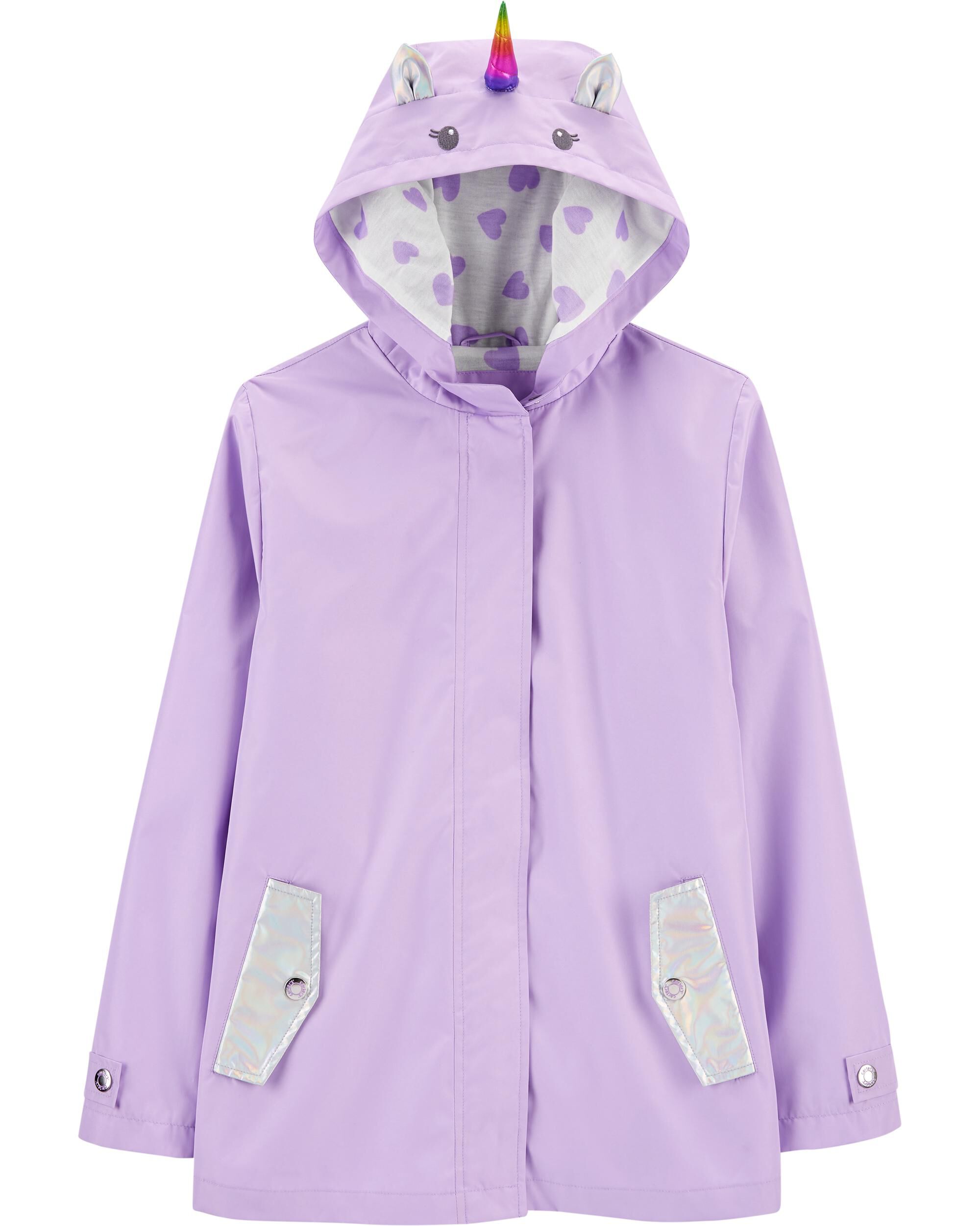 carters unicorn rain jacket