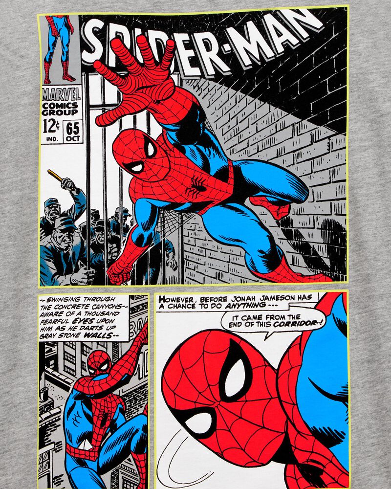Kid Marvel™ Spider-Man Short-Sleeve Graphic Tee - Grey, image 3 of 3 slides