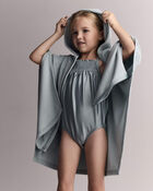Toddler French Terry Hooded Coverup - Pale Blue, image 5 of 6 slides