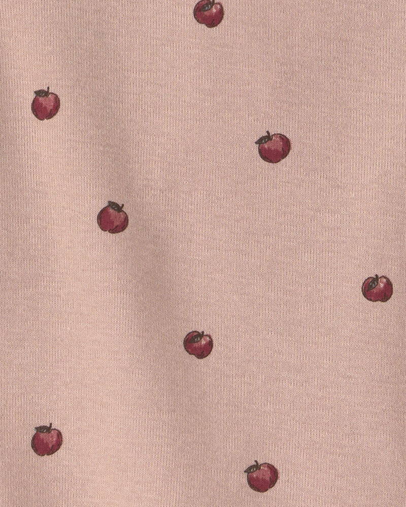 B&eacute;b&eacute; fille - Pyjamas 2 pi&egrave;ces en coton biologique &agrave; motif Pommes roses, image 3 sur 3 diapositives