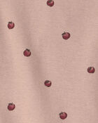 B&eacute;b&eacute; fille - Pyjamas 2 pi&egrave;ces en coton biologique &agrave; motif Pommes roses, image 3 sur 3 diapositives