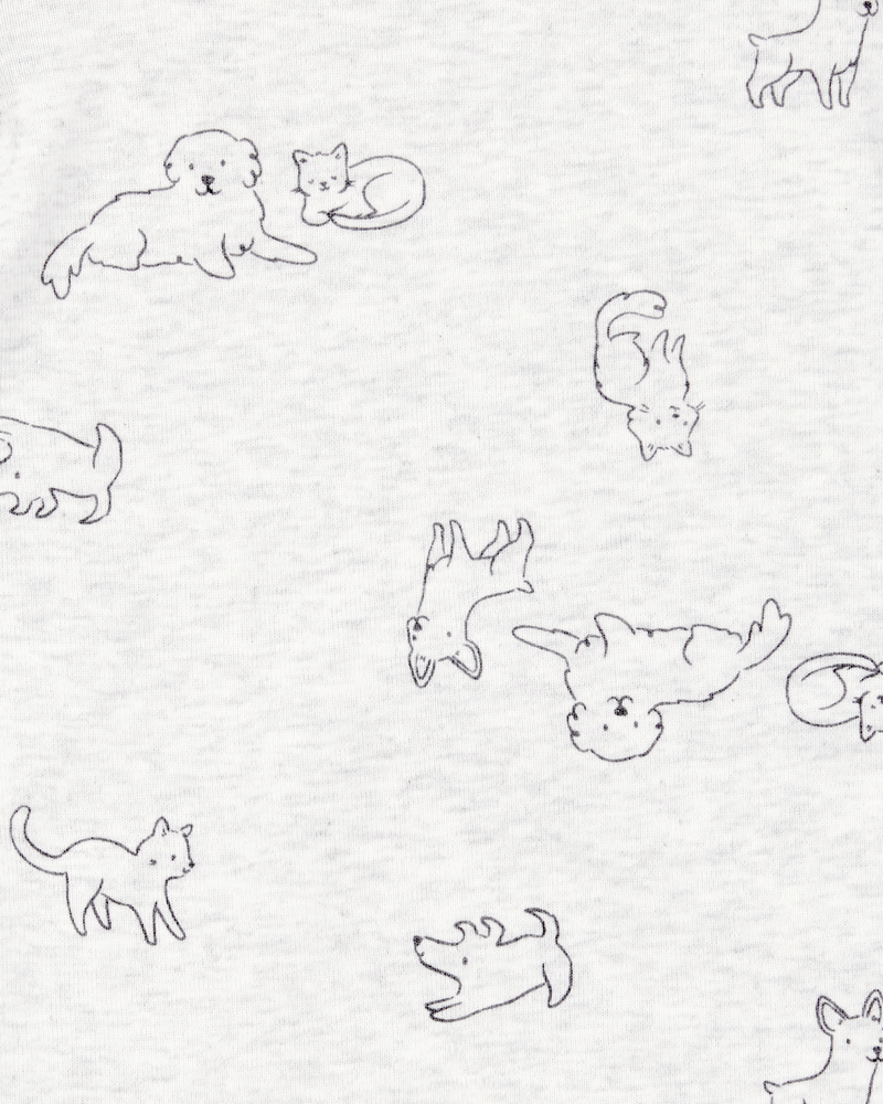 Bébé garçon - Emballage de 5 cache-couches à manches courtes à imprimé de chien, image 4 sur 7 diapositives