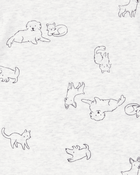 Bébé garçon - Emballage de 5 cache-couches à manches courtes à imprimé de chien, image 4 sur 7 diapositives