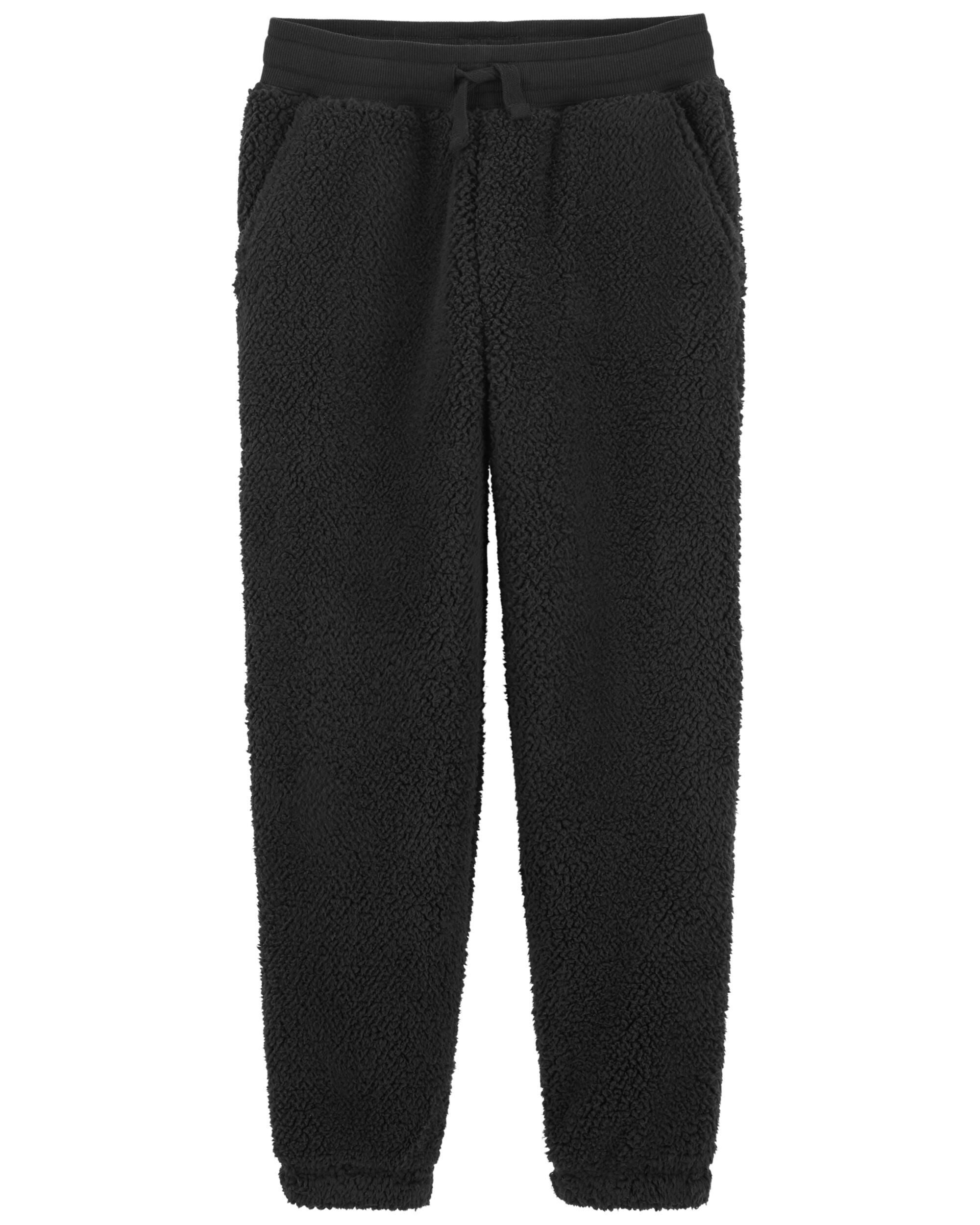 Black Sherpa Drawstring Joggers Carter s Canada