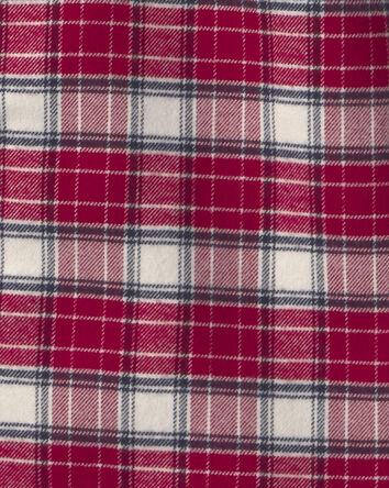 Boys Organic Cotton Flannel Button-Down Shirt, 