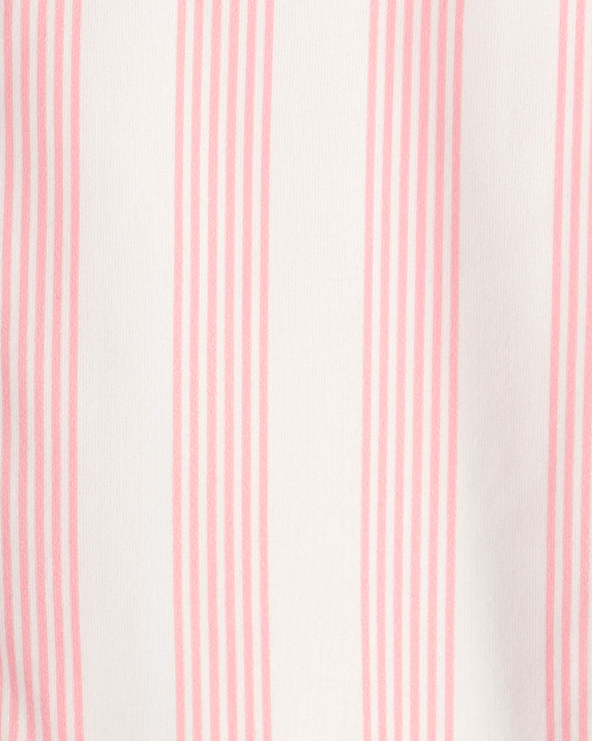 Girls Striped Loose Fit 2-Piece Pyjama Set - Pink/Ivory | Carter's