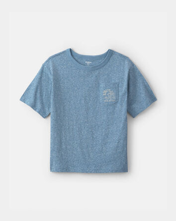 Boys 'State of Palm' Beach Embroidered Graphic Tee - Blue, 