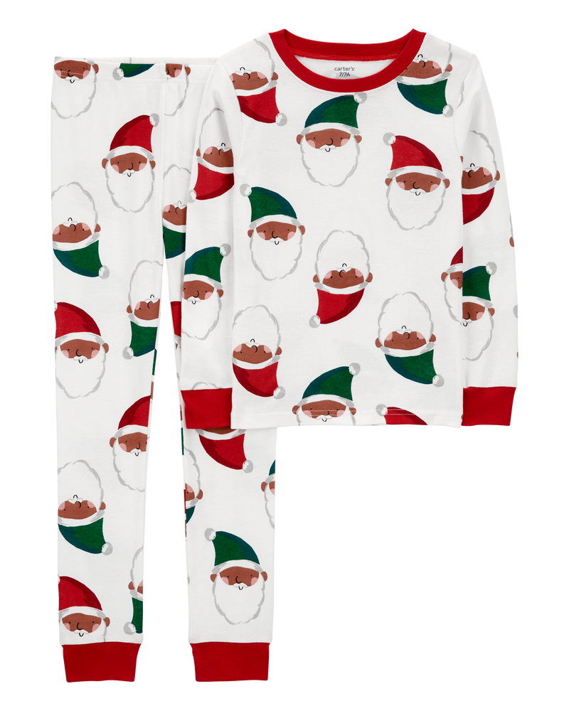 Kid 2-Piece Santa 100% Snug Fit Cotton Pyjamas, image 1 of 4 slides