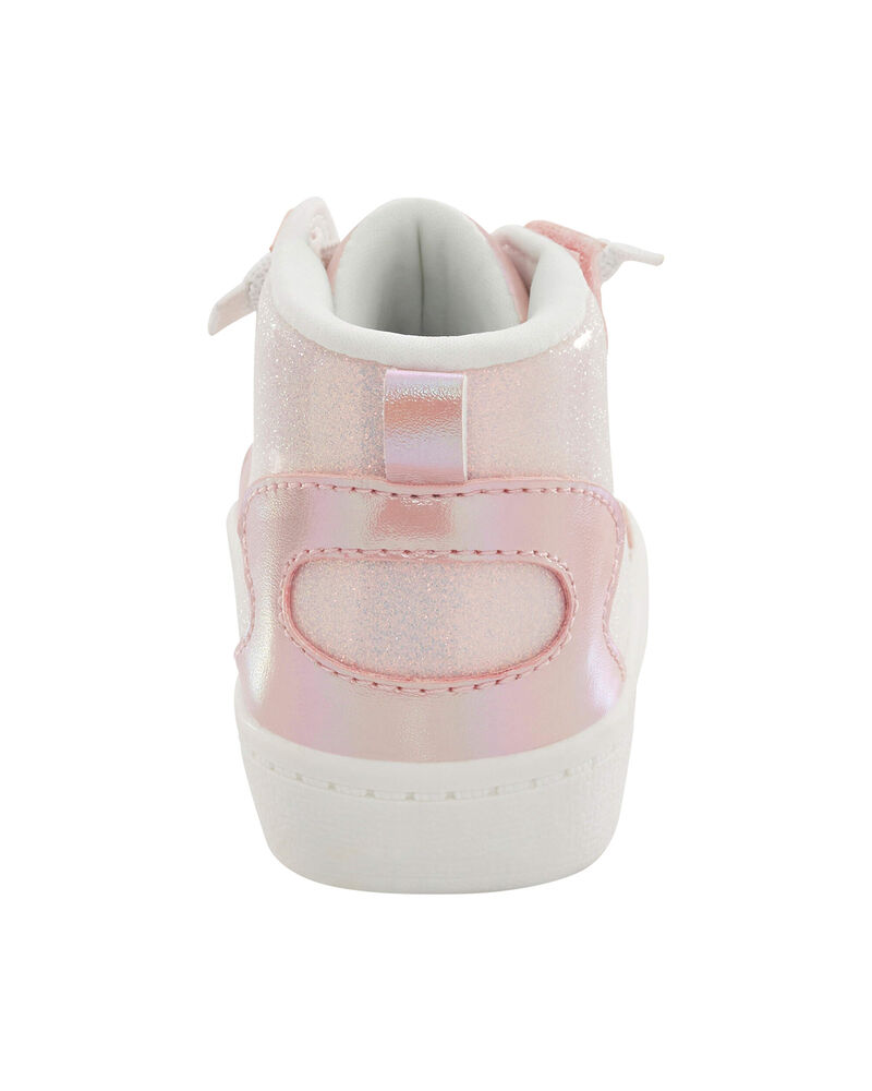 Kid Metallic High-Top Sneakers, image 3 of 6 slides