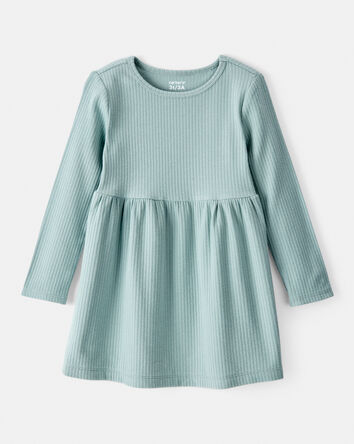 Tout-petit fille - Robe à manches longues – Vert, 