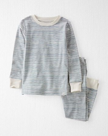 Toddler Organic Cotton Pyjamas Set in Stripes, 