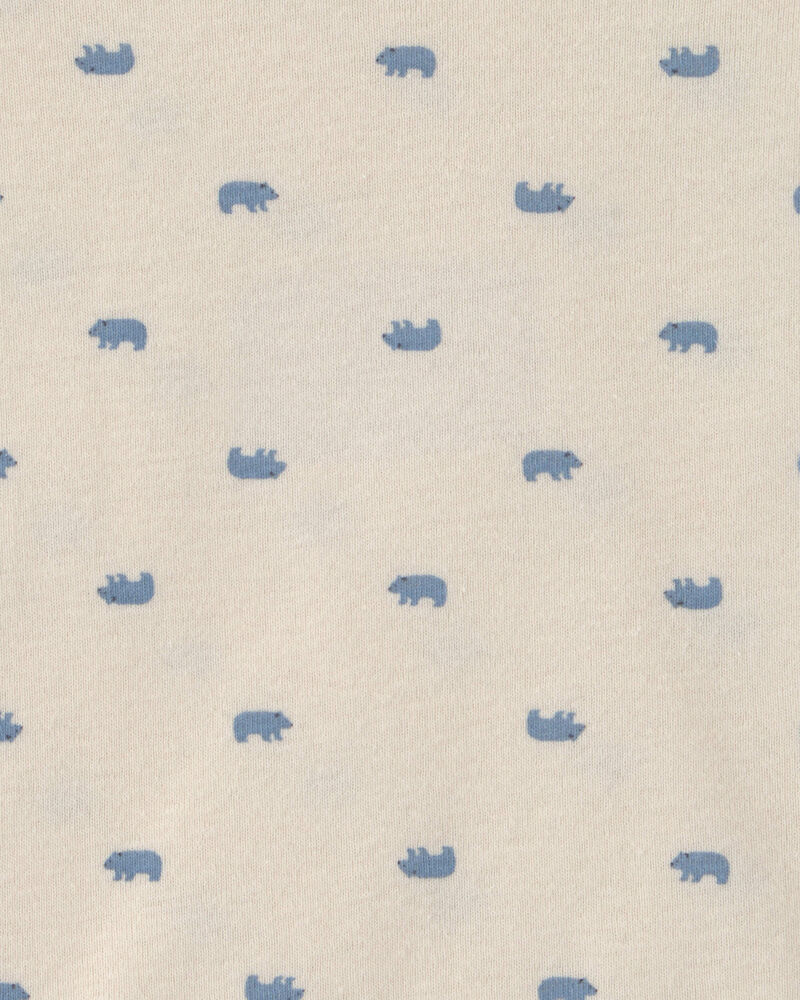 Baby Boy 6-Pack Bear Long-Sleeve Bodysuits - Blue/White, image 5 of 8 slides