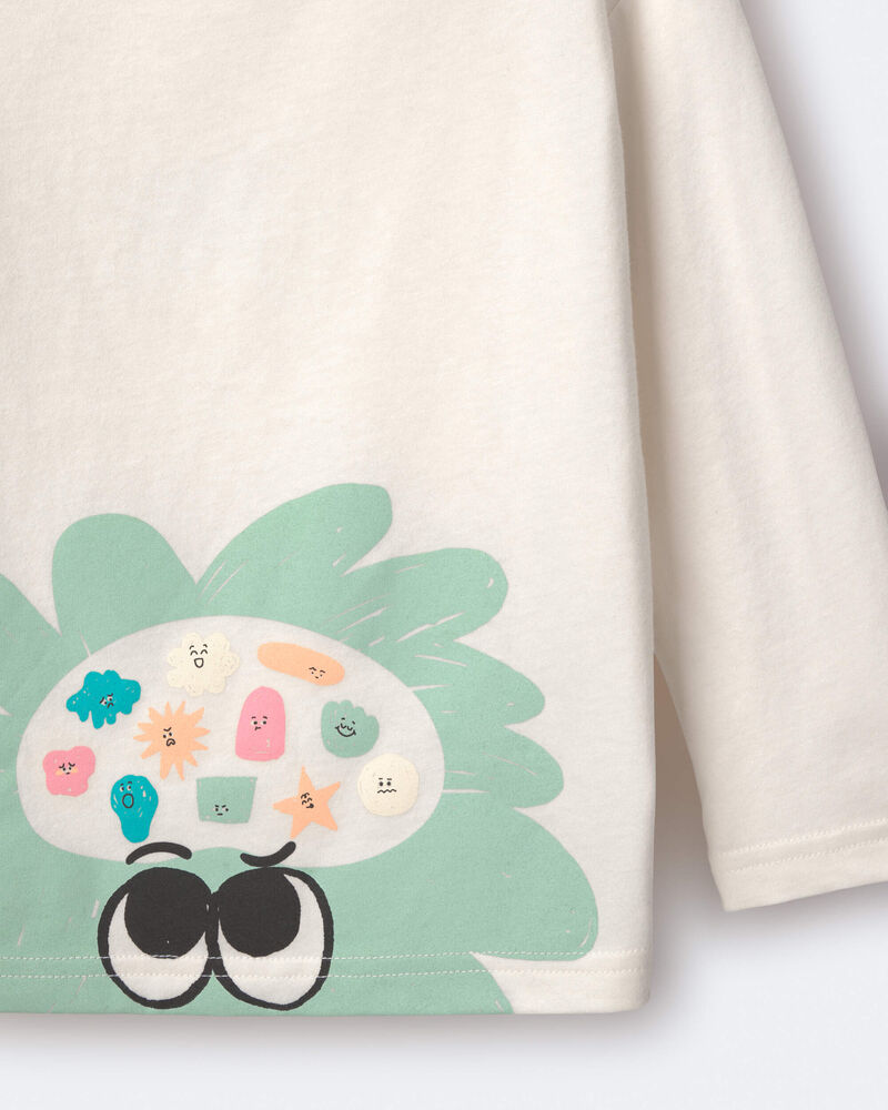 Toddler Mind Character Long-Sleeve Relaxed Graphic Tee - Cream, image 6 of 6 slides