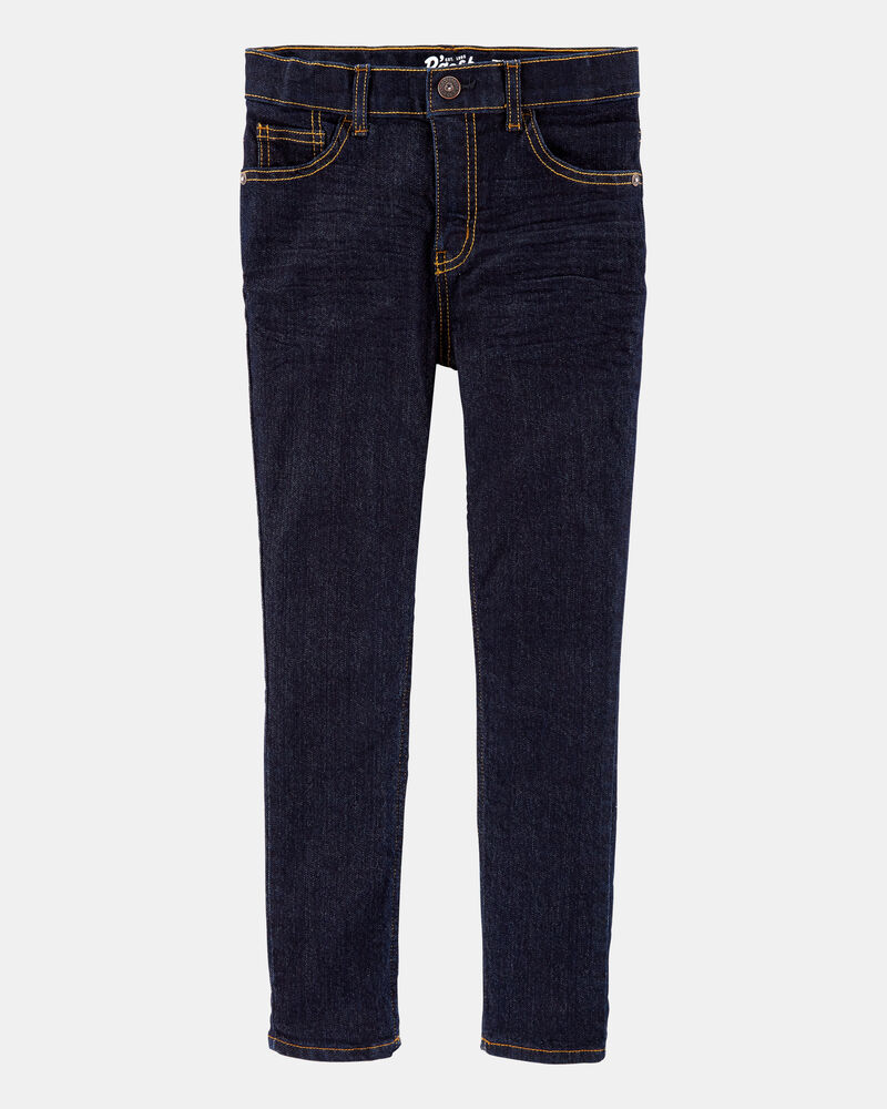 Kid Dark Wash Skinny Jeans, image 1 of 5 slides