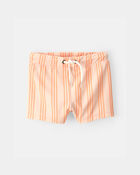 Baby Boy 2-Piece Long-Sleeve Rashguard Swimsuit Set - Orange, image 3 of 5 slides