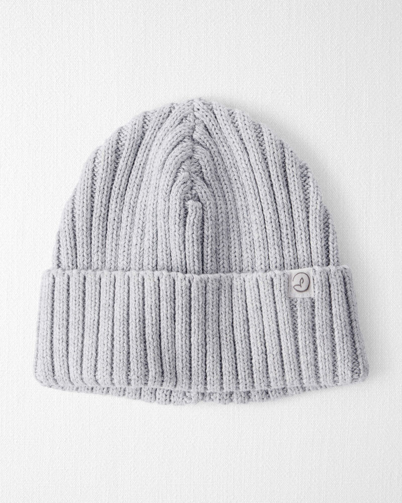 Baby Organic Cotton Sweater Knit Beanie, image 1 of 3 slides
