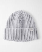 Baby Organic Cotton Sweater Knit Beanie, image 1 of 3 slides