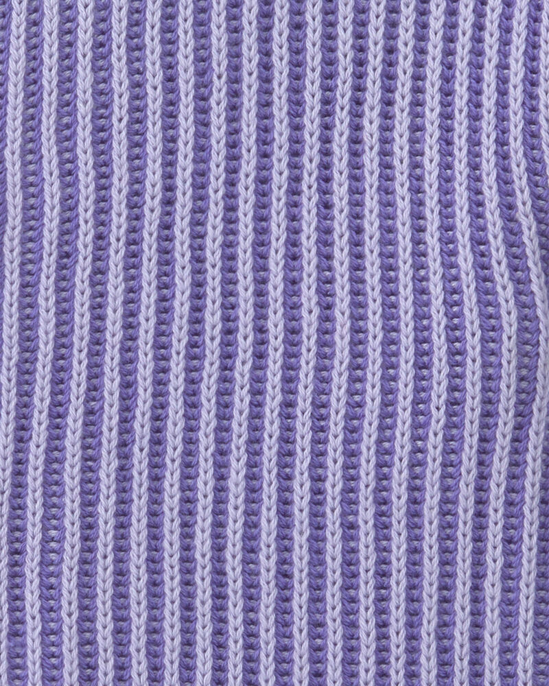 Toddler Girl Button-Down Cardigan Sweater - Purple, image 2 of 4 slides