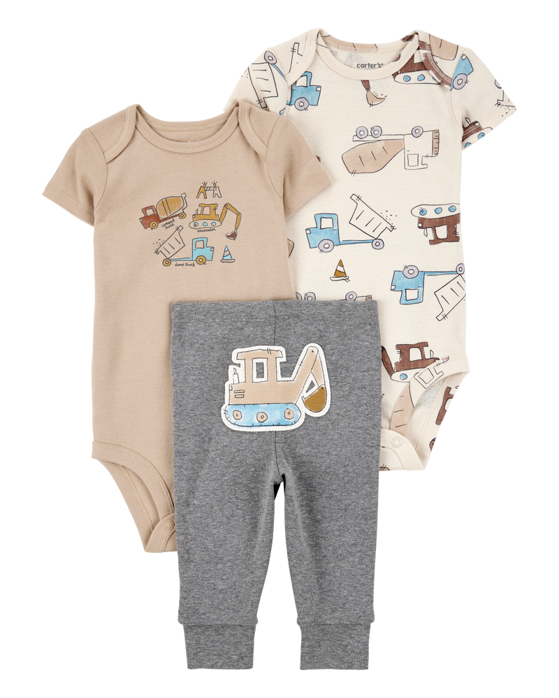Baby Boy 3-Piece Construction Little Character Set, image 1 of 5 slides