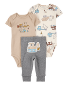 Baby Boy 3-Piece Construction Little Character Set, image 1 of 5 slides