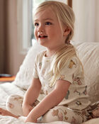Toddler Girl 4-Piece Western Chicken 100% Snug Fit Cotton Pyjamas, image 4 of 5 slides