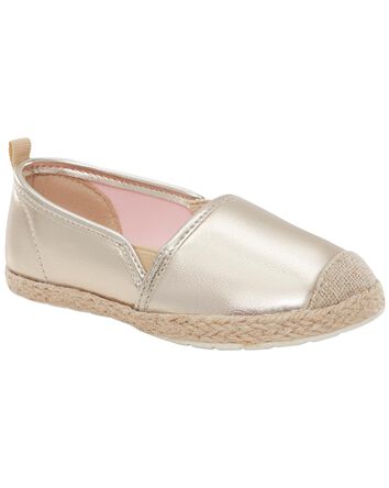 Toddler Slip-On Metallic Espadrilles, 