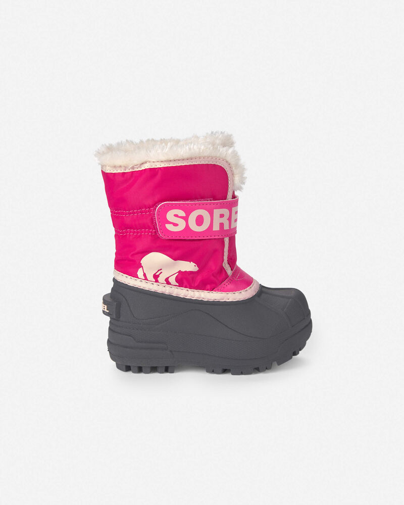 Filles - Bottes d'hiver Snow Commander&trade; SOREL - Rose, image 3 sur 3 diapositives