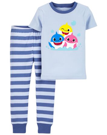 2-Piece Baby Shark TM 100% Snug Fit Cotton Pyjamas, 