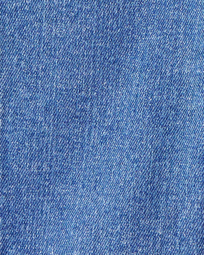 Baby Boy Checkered Print Bodysuit Overall Set - Blue, image 4 of 6 slides