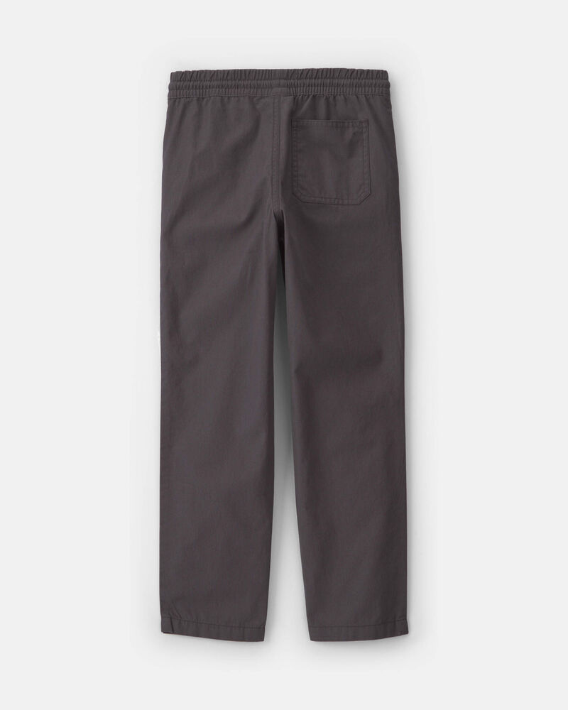 Gar&ccedil;ons - Pantalon en toile &agrave; enfiler - Gris, image 2 sur 3 diapositives