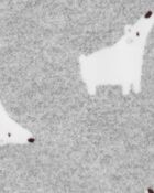 Toddler 1-Piece Polar Bear Fleece Footie Pyjamas, image 2 of 4 slides