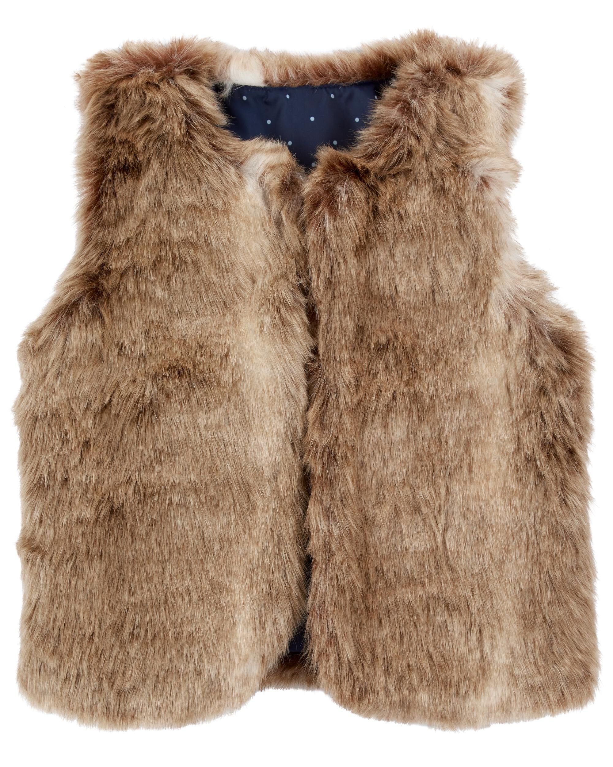 Multi Faux Fur Vest Carter s Oshkosh Canada