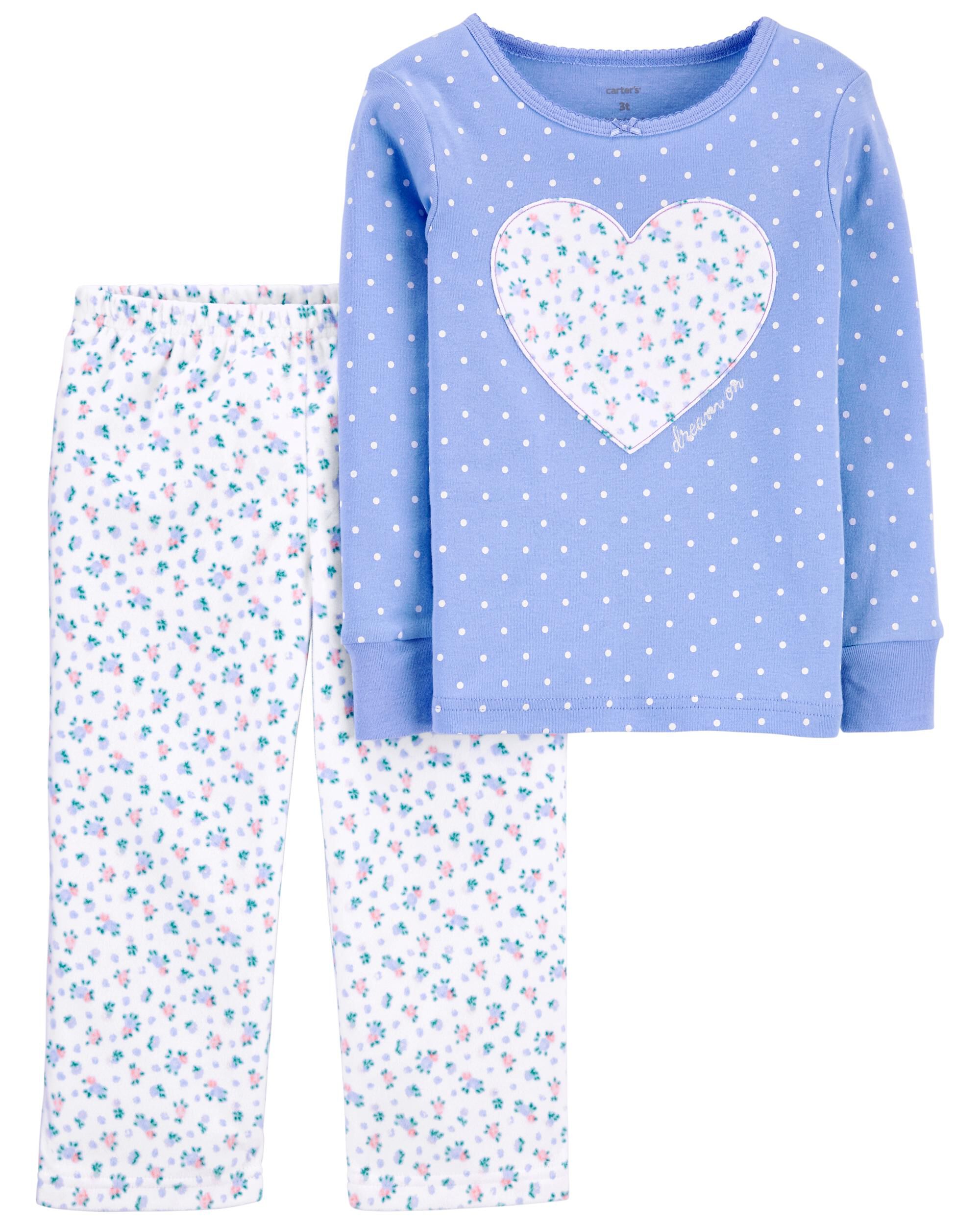 Purple 2 Piece Cotton Fleece PJs Carter s Oshkosh Canada