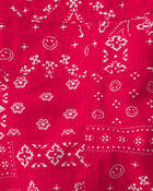 Baby Bandana Bubble Romper - Red, image 3 of 4 slides