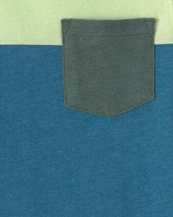 Baby Boy colour Block Short-Sleeve T-Shirt - Blue/Green, 