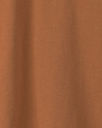 Boys Long-Sleeve Henley T-Shirt - Brown, 