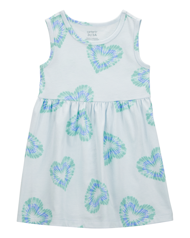 Toddler Girl Heart Tank Dress, image 1 of 4 slides
