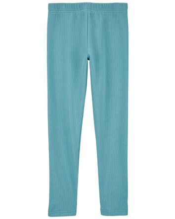 Kid Cozy Ribbed Leggings, 