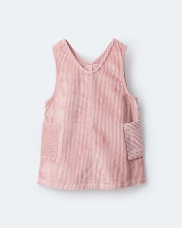 Tout-petit fille - Combinaison &agrave; poche en velours c&ocirc;tel&eacute; Otter&nbsp;&ndash; Rose, 