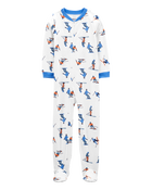 Kid 1-Piece Ski Fleece Footie Pyjamas, image 1 of 3 slides