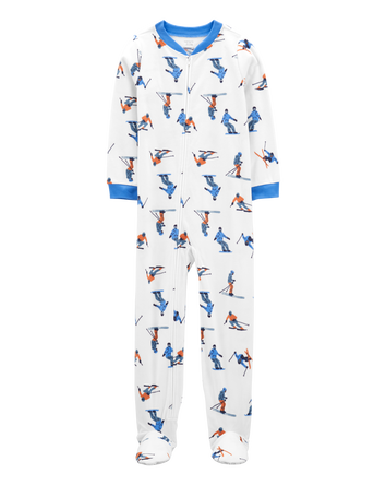 Kid 1-Piece Ski Fleece Footie Pyjamas, 