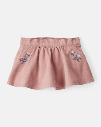 Baby Girl Corduroy Skort - Pink, 